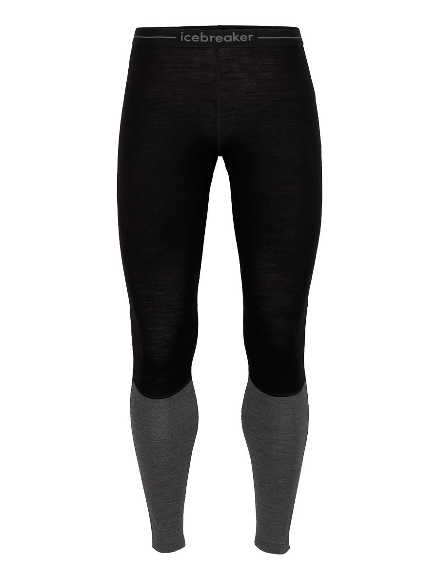 Icebreaker 200 ZoneKnit™ Merino Leggings Miesten Base Layers Mustat | FI 1341QMAZ